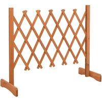 Berkfield Home Garden Trellis Fence Orange 120x60 cm Solid Firwood
