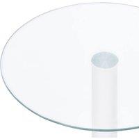 Berkfield Home Modern Coffee Table Transparent 40 cm Tempered Glass in Clear