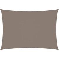 Berkfield Home Sunshade Sail Oxford Fabric Rectangular 2x4 m Taupe in Beige