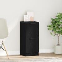 Berkfield Home Black Oak Sideboard - 30x30x70 cm, Made from Engineered Wood | Size: 30 x 30 x 70 cm