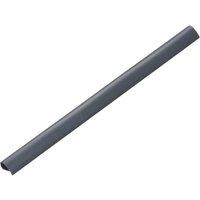 Berkfield Home 100 pcs Fence Strip Clips PVC Anthracite in Black