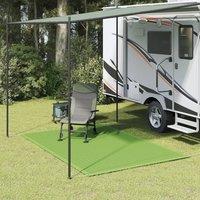Berkfield Home Tent Carpet Light Green 250x200 cm HDPE in Black