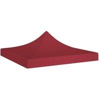 Berkfield Home Party Tent Roof 2x2 m Burgundy 270 g/m in Red