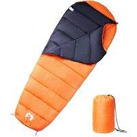 Berkfield Home Mummy Sleeping Bag for Adults Camping 3 Seasons in Orange