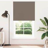 Berkfield Home Roller Blind Blackout Coffee 125x230 cm Fabric Width 121.6 cm Polyester in Brown