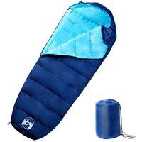 Berkfield Home Mummy Sleeping Bag for Adults Camping 3 Seasons in Blue