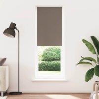 Berkfield Home Roller Blind Blackout Coffee 75x210 cm Fabric Width 70.7 cm Polyester in Brown