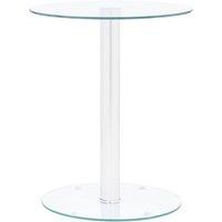 Berkfield Home Coffee Table Transparent 40 cm Tempered Glass in Clear
