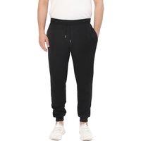 Smart Living Men's Slim Leg Jogging Bottoms with Cuffed Hem & Pockets in Black | Size: XL