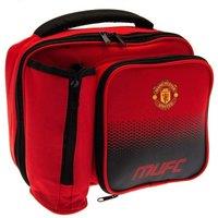 Manchester United FC Men's Official Football Fade Design Lunch Bag in Red