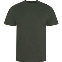 AWDis Men's Cascade logie T-Shirt in Dark Olive | Size: XL