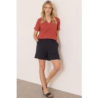 Klass. Women's Cotton Pull On Shorts in Black | Size: 14