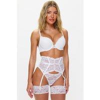 Ann Summers Women's Bridal Sexy Lace Padded Plunge Bra in White | Size: 30D