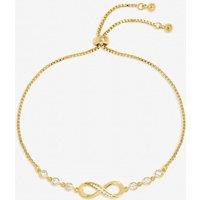 Jon Richard Women's 18K Gold Plated Infinity Toggle Bracelet