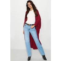 Aftershock London Women's Batwing Sleeve Kimono Cardigan in Wine