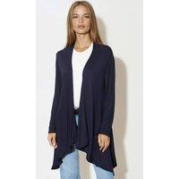 Aftershock London Women's Waterfall Cardigan in Navy | Size: Medium/Large
