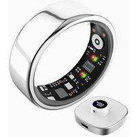 Obasyhig Women's Smart Ring for Women's Health Monitoring - Size 11 in Silver