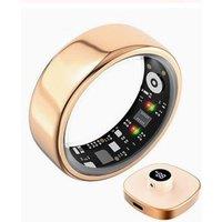 Obasyhig Women's Smart Ring for Women's Health Monitoring - Size 13 in Gold