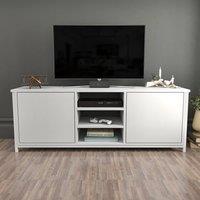Decorotika Otis TV Stand, TV Unit for TV's up to 63 inch in White