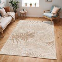 Livabliss Tuareg-Coastal Beige Ivory Tropical Ivory In- & Outdoor Jute-Look Rug in Light Beige | Size: 160 cm x 215 cm