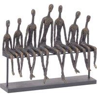 Libra Interiors Friendship Bench Sculpture in Bronze