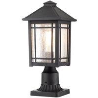 Netlighting Quoizel Cedar Point Outdoor Pedestal Light Black IP44