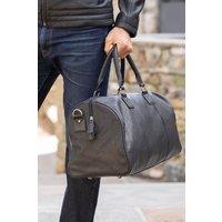 Lakeland Leather 'Discoverer' Medium Leather Holdall in Black