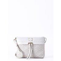 Lakeland Leather Women's 'Wasdale' Leather Cross Body Bag in Off-White