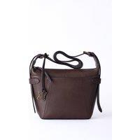 Lakeland Leather Women's 'Newby' Leather Cross Body Bag in Chocolate