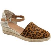 Ravel Women's Leopard-Print Suede 'Fulbeck' Wedge Sandals | Size: 4