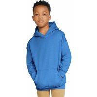 Gildan Heavy Blend Hooded Sweatshirt Top Hoodie in Orange | Size: 5-6 Years