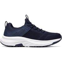 Clarks Men's Enford Walk Navy Combination Trainers, Lace Up in Blue | Size: 6-Standard Fit