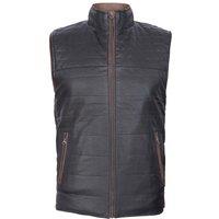 Infinity Leather Men's Reversible & Brown Leather Gilet-Preston in Tan | Size: Small