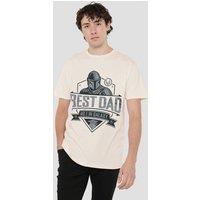 Star Wars - The Mandalorian Star Wars Mandalorian No.1 In Galaxy T-Shirt, Natural in Beige | Size: 3XL