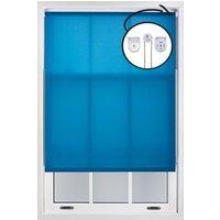 Furnished Teal Daylight Roller Blinds with Metal Fittings - Trimmable Window Shade | Size: 125 cm width x 165 cm drop