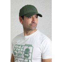 Weird Fish Men's Bude Branded Twill Cap in Dark Olive