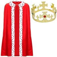 I Love Fancy Dress Men's King Robe & Crown
