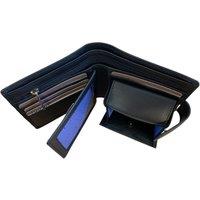 Mala leather Men's RFID Bifold Wallet with Coin Pocket - Genuine Leather in Black