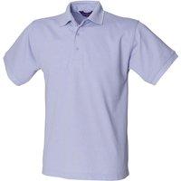 Henbury Men's Polycotton Heavy Polo Shirt in Lavender | Size: 2XL