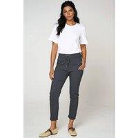 Aftershock London Women's Stretch Drawstring Trousers in Charcoal | Size: S/M