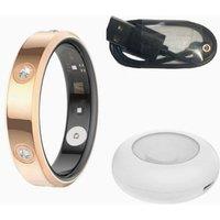 Obasyhig Women's Waterproof Health Monitoring Smart Ring - Size 6 in Rose Gold