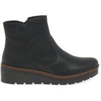 Rieker Women's 'Capital' Ankle Boots in Black | Size: 7.5