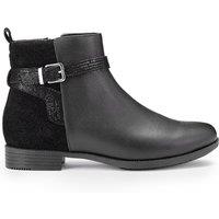 Hotter Women's Wide Fit 'Haydock' Ankle Boots in Black | Size: 4