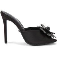 Carvela Women's 'Fiore Mule' Fabric Heels in Black | Size: 3