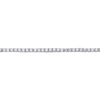 Jewelco London Women's Silver CZ 4 Claw Line Tennis Bracelet 4mm 7 inch