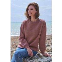 WoolOvers Women's Verve Jacquard Sweatshirt in Mauve | Size: 10