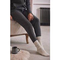 WoolOvers Women's Cashmere & Merino Luxe Lounge Joggers in Dark Grey | Size: 2XL