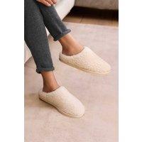 WoolOvers Women's Curly Sheepskin Mule in Natural | Size: 9