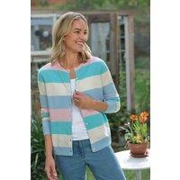 WoolOvers Women's Cashmere Merino Crew Neck Cardigan | Size: Large