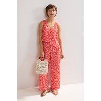 Phase Eight Women's Loren V-Neck Wide Leg Jumpsuit in Pink | Size: 16